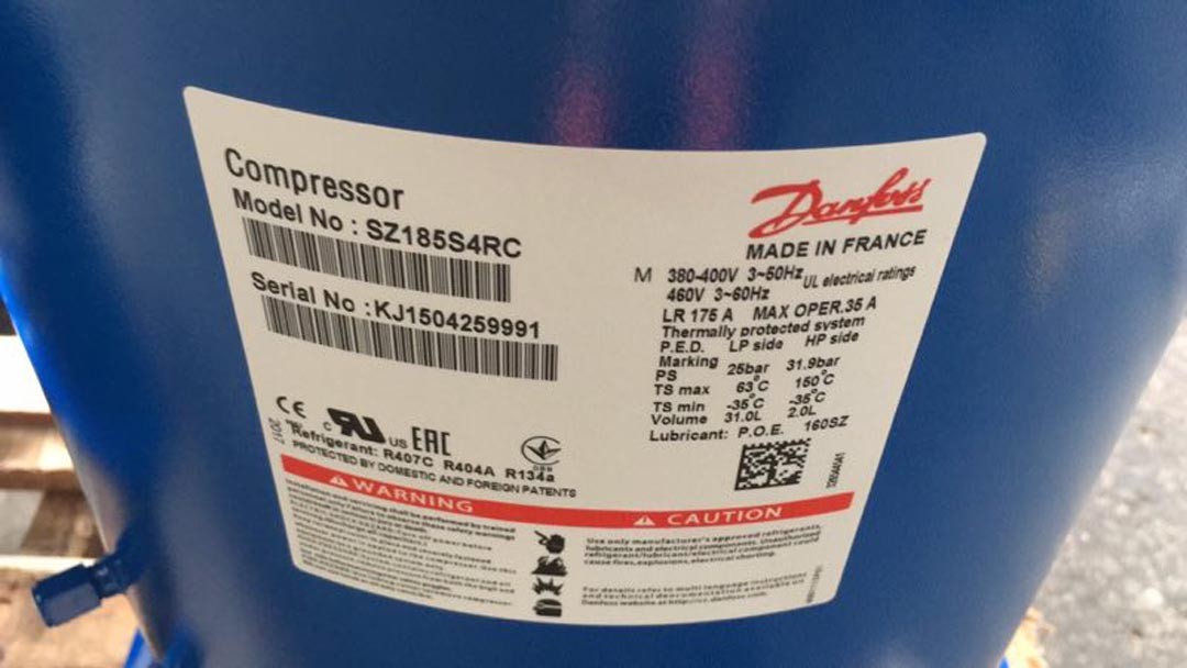 SZ185S4RC Danfoss Refrigeration Compressor